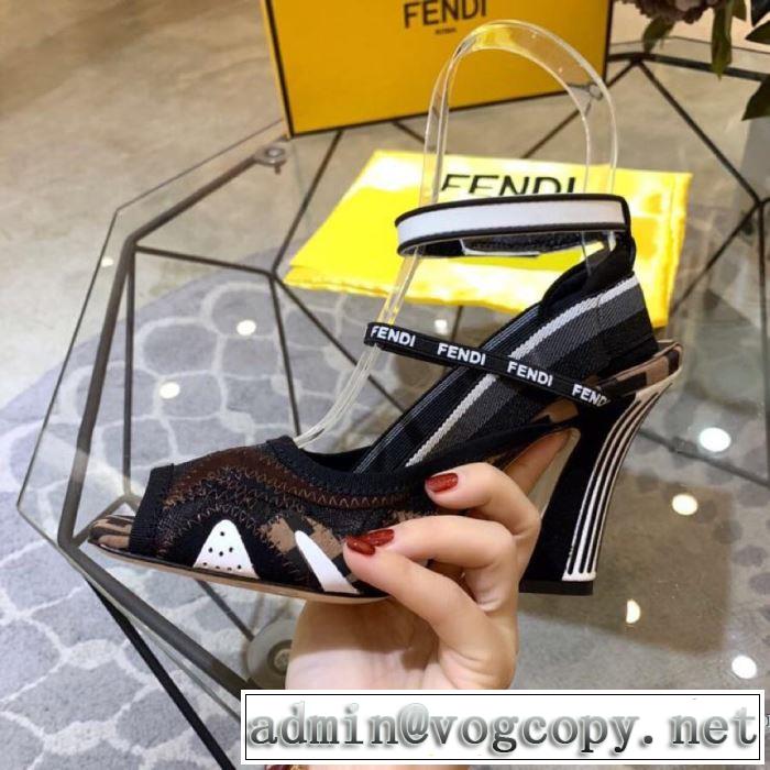 4色可選 サンダル 春夏シンプルファッションでOK！春夏の流行り2019新品  フェンディ FENDI