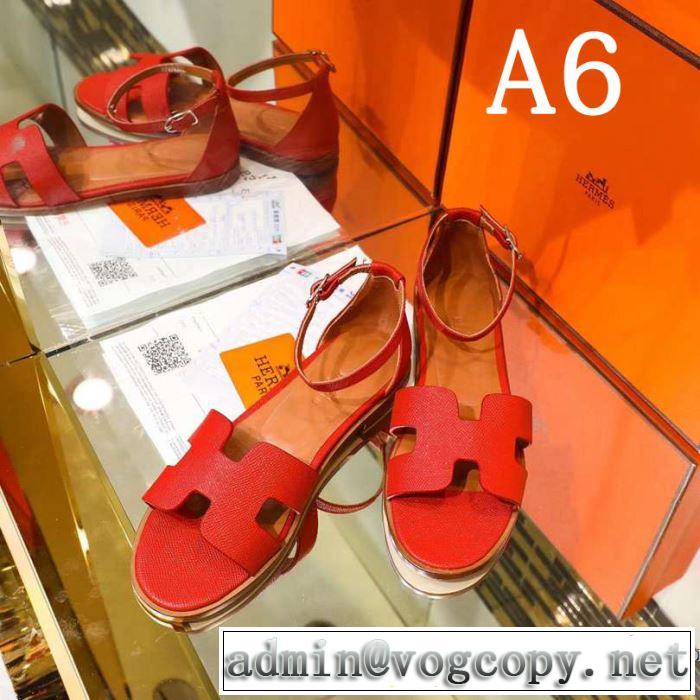 エルメス HERMES サンダル 多色可選 2019年春夏のトレンドアイテム  今季流行りの人気新作