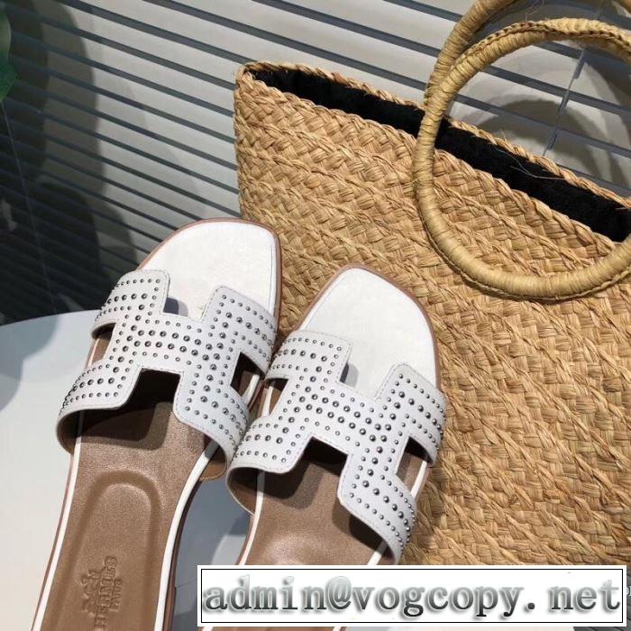 2019春夏も引き続きトレンド 目を引く春夏トップス エルメス HERMES スリッパ 3色可選
