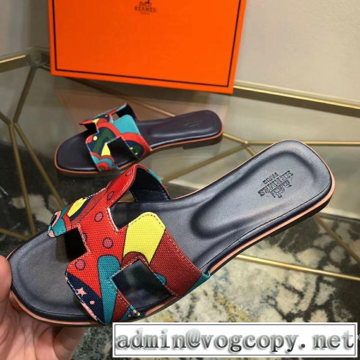 2019SSのトレンド商品 今流行のストリート上品 エルメス HERMES スリッパ 4色可選