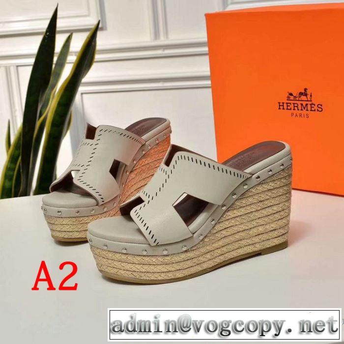 多色可選 スリッパ 人気ストリートブランド新品 2019年春夏シーズンの人気 エルメス HERMES