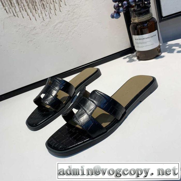 2019年春夏のトレンドアイテム 夏っぽさ新作アイテム エルメス HERMES スリッパ 4色可選
