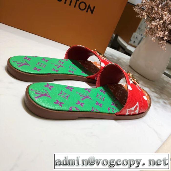 《2019年》今、注目のストリート ルイ ヴィトン LOUIS VUITTON スリッパ 3色可選 魅力的なカラー使い