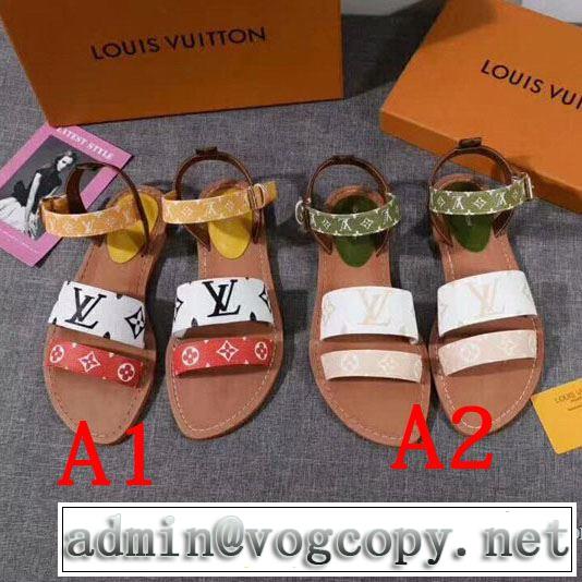 今季トレンドの限定アイテム 2019夏ファション新品 ルイ ヴィトン LOUIS VUITTON サンダル 2色可選