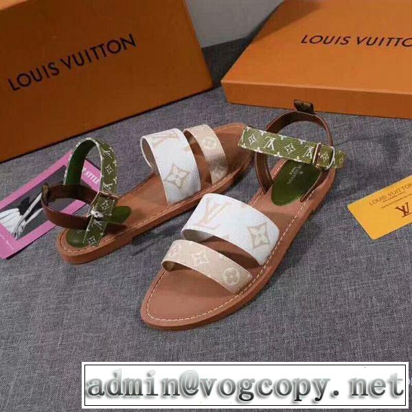 今季トレンドの限定アイテム 2019夏ファション新品 ルイ ヴィトン LOUIS VUITTON サンダル 2色可選