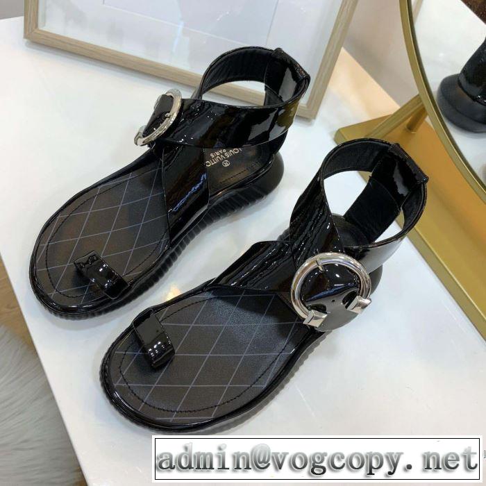 大人の可愛さを引き立て 2019年春夏流行ファッション ルイ ヴィトン LOUIS VUITTON サンダル 2色可選
