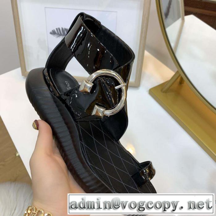 大人の可愛さを引き立て 2019年春夏流行ファッション ルイ ヴィトン LOUIS VUITTON サンダル 2色可選