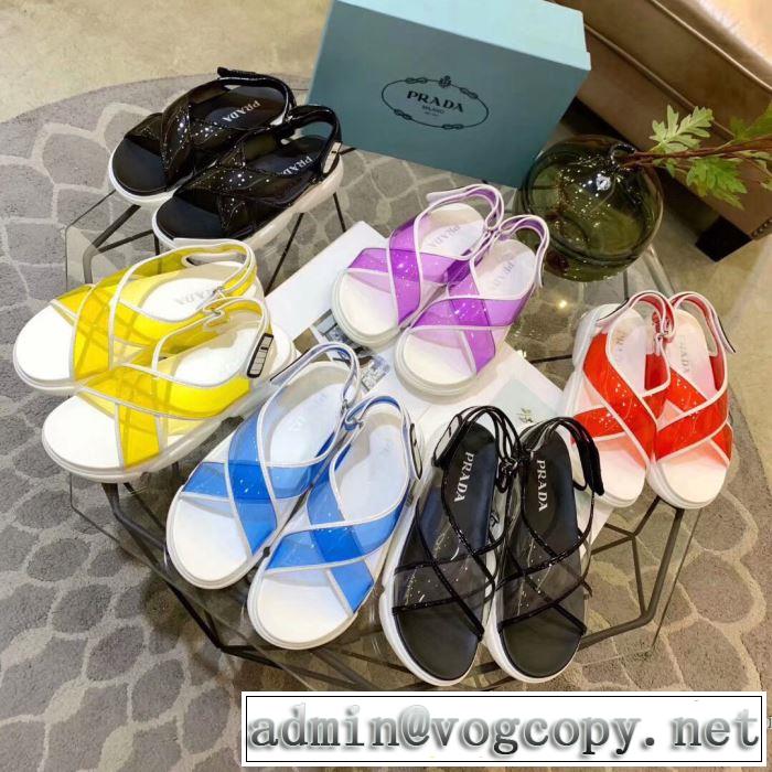 プラダ PRADA サンダル 多色可選 2019春夏トレンドアイテム おしゃれデザインも大人気