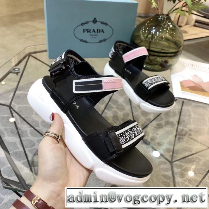 2019SSのトレンド商品  人気ストリートブランド新品プラダ PRADA サンダル 2色可選