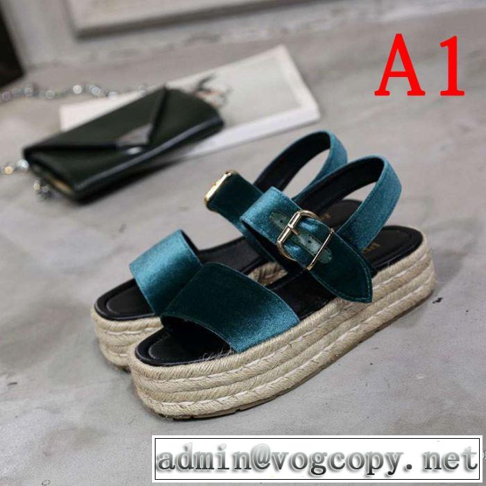 夏に良く似合うちょっと新品 プラダ PRADA サンダル 4色可選 2019春夏人気トレンドアイテム