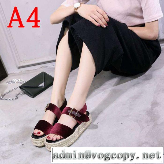 夏に良く似合うちょっと新品 プラダ PRADA サンダル 4色可選 2019春夏人気トレンドアイテム