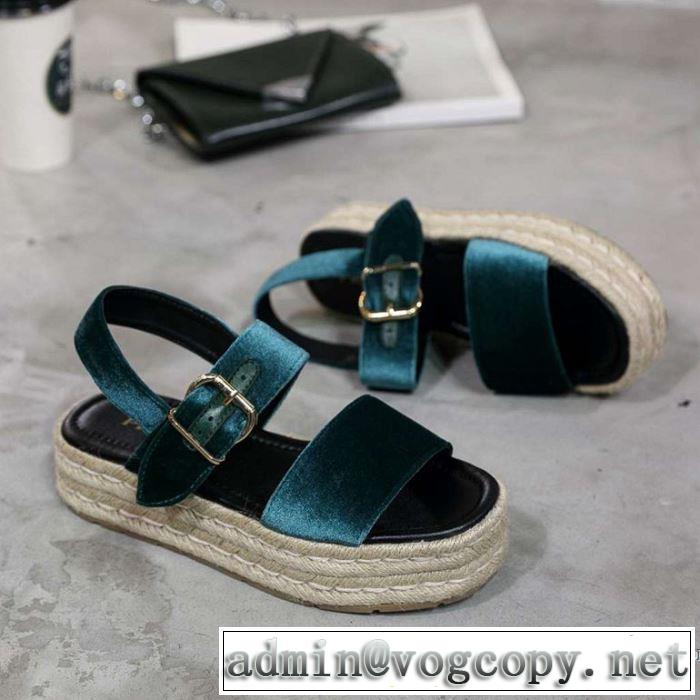 夏に良く似合うちょっと新品 プラダ PRADA サンダル 4色可選 2019春夏人気トレンドアイテム