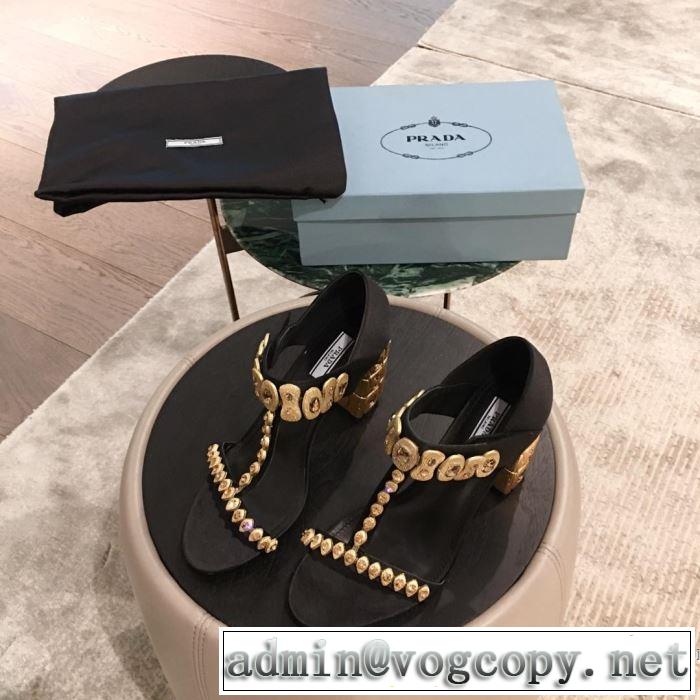 サンダル 多色可選 2019春夏も引き続き人気セール 目を引く春夏トップス プラダ PRADA