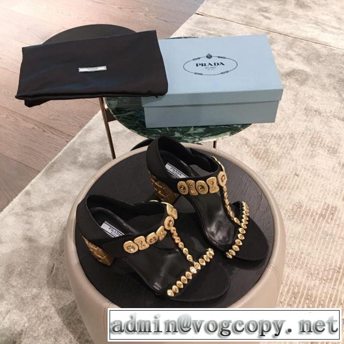サンダル 多色可選 2019春夏も引き続き人気セール 目を引く春夏トップス プラダ PRADA