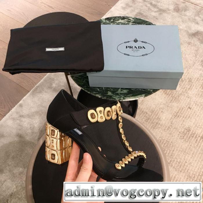 サンダル 多色可選 2019春夏も引き続き人気セール 目を引く春夏トップス プラダ PRADA