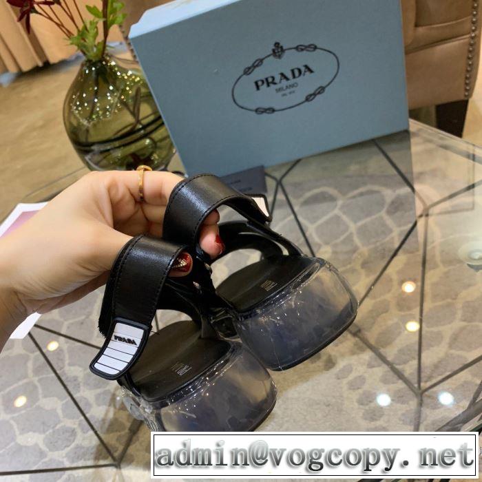2019春夏の大注目トレンド 春夏シンプルファッションでOK！ プラダ PRADA サンダル 2色可選