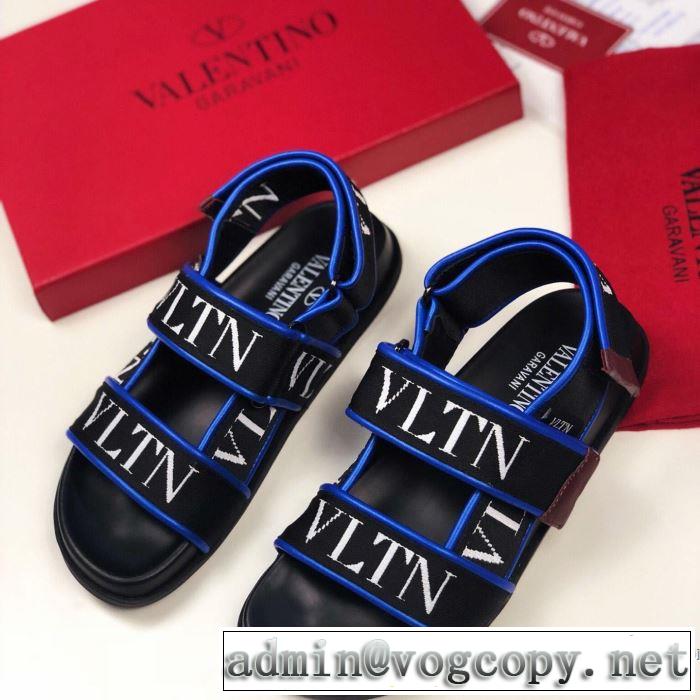 2019夏ファション新品 高級感が好評です ヴァレンティノ VALENTINO サンダル 2色可選 男女兼用