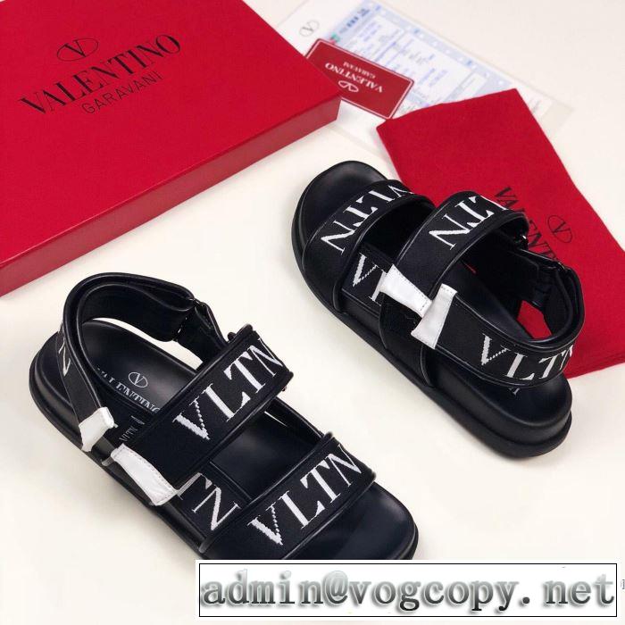 2019夏ファション新品 高級感が好評です ヴァレンティノ VALENTINO サンダル 2色可選 男女兼用