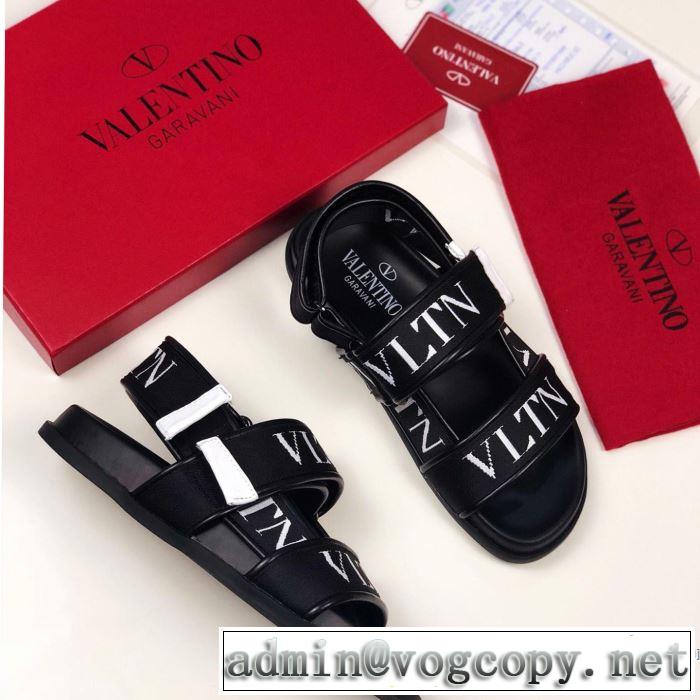2019夏ファション新品 高級感が好評です ヴァレンティノ VALENTINO サンダル 2色可選 男女兼用