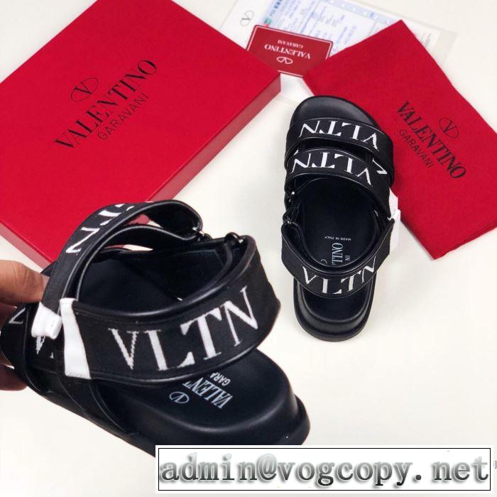 2019夏ファション新品 高級感が好評です ヴァレンティノ VALENTINO サンダル 2色可選 男女兼用