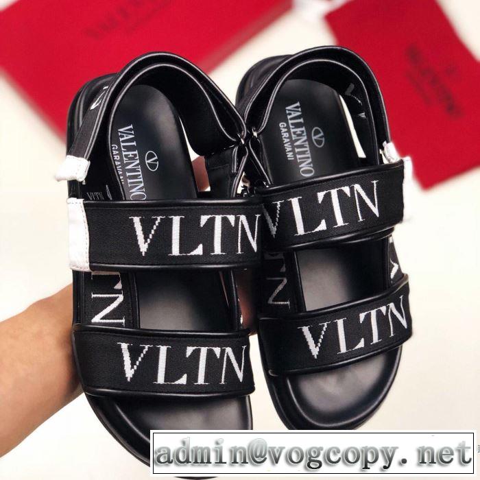 2019夏ファション新品 高級感が好評です ヴァレンティノ VALENTINO サンダル 2色可選 男女兼用