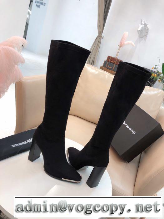 レザーブーツ 2019トレンド秋冬おすすめ安い アレキサンダーワン ALEXANDER WANG 秋冬にお世話になる定番 優しいのに存在感