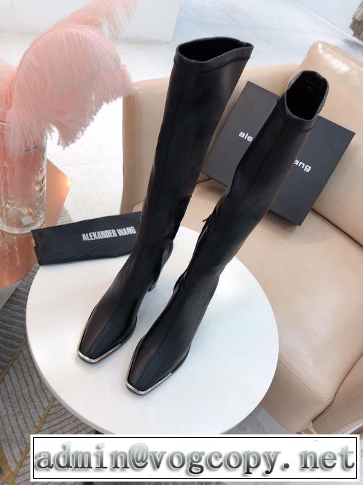 レザーブーツ 2019トレンド秋冬おすすめ安い アレキサンダーワン ALEXANDER WANG 秋冬にお世話になる定番 優しいのに存在感