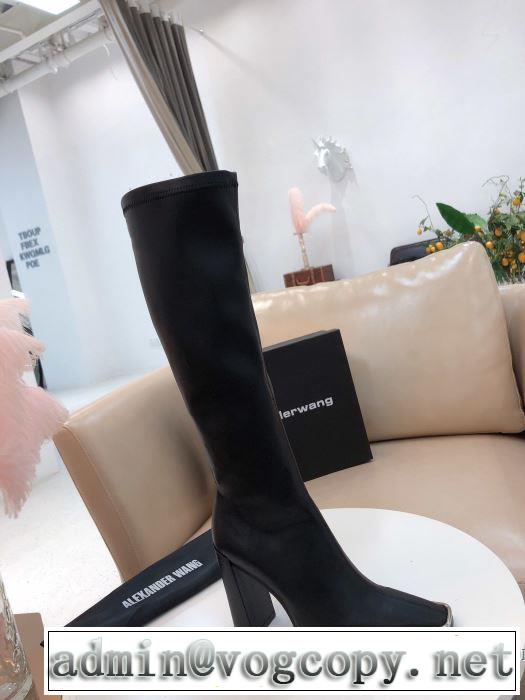 レザーブーツ 2019トレンド秋冬おすすめ安い アレキサンダーワン ALEXANDER WANG 秋冬にお世話になる定番 優しいのに存在感