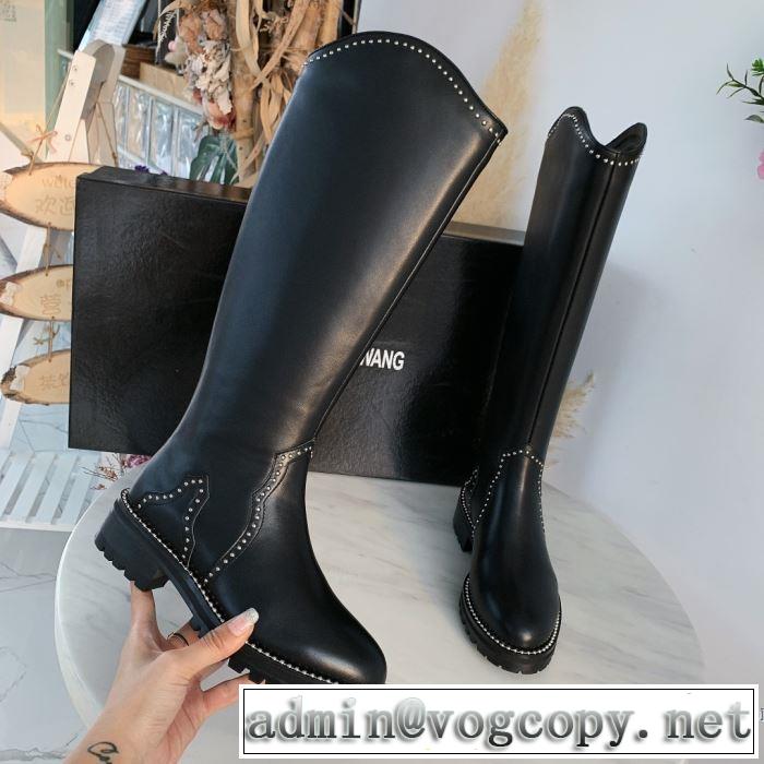 人気ブランドの新作秋冬トレンド レザーブーツ アレキサンダーワン ALEXANDER WANG 2019秋冬人気色おすすめ