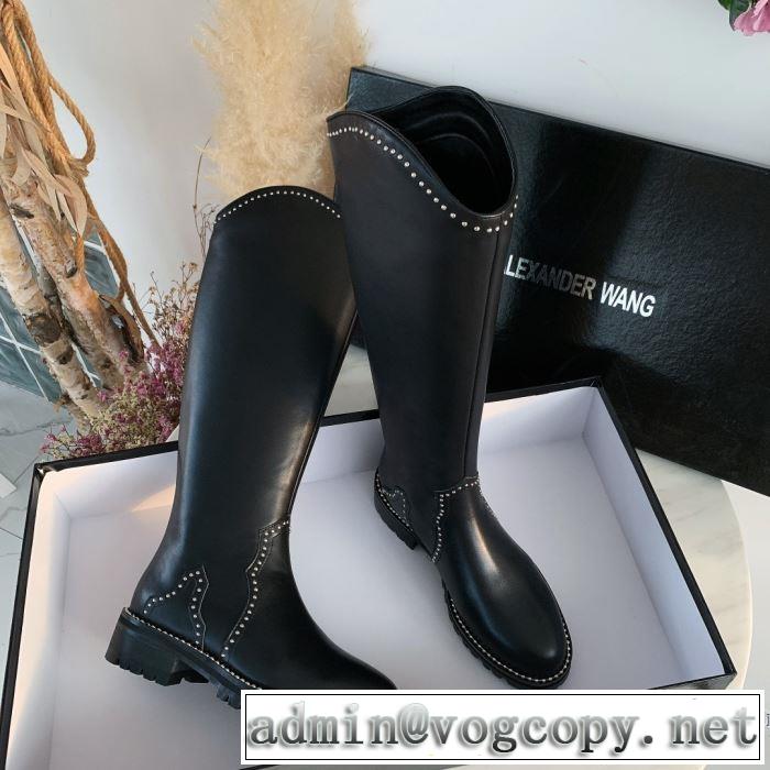 人気ブランドの新作秋冬トレンド レザーブーツ アレキサンダーワン ALEXANDER WANG 2019秋冬人気色おすすめ