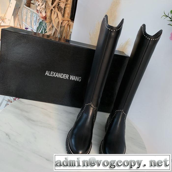人気ブランドの新作秋冬トレンド レザーブーツ アレキサンダーワン ALEXANDER WANG 2019秋冬人気色おすすめ