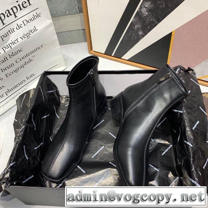 2色可選 トレンド入り確実最新コレクション レザーブーツ アレキサンダーワン 2019年秋冬に欠かせない ALEXANDER WANG