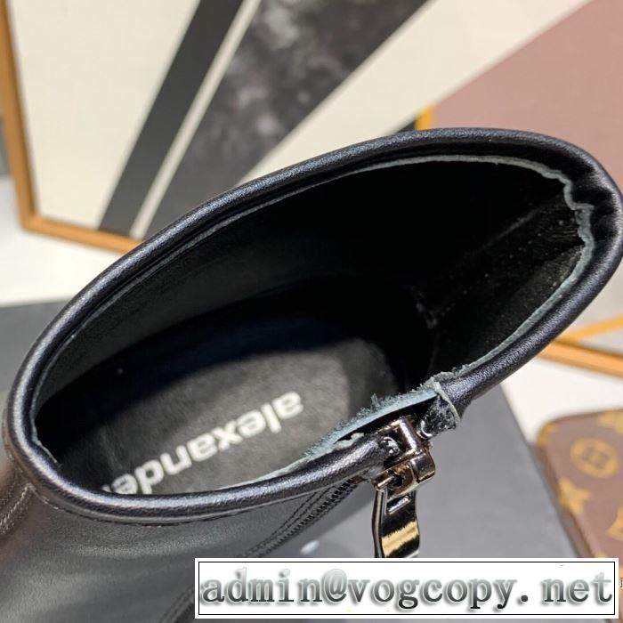 2色可選 トレンド入り確実最新コレクション レザーブーツ アレキサンダーワン 2019年秋冬に欠かせない ALEXANDER WANG