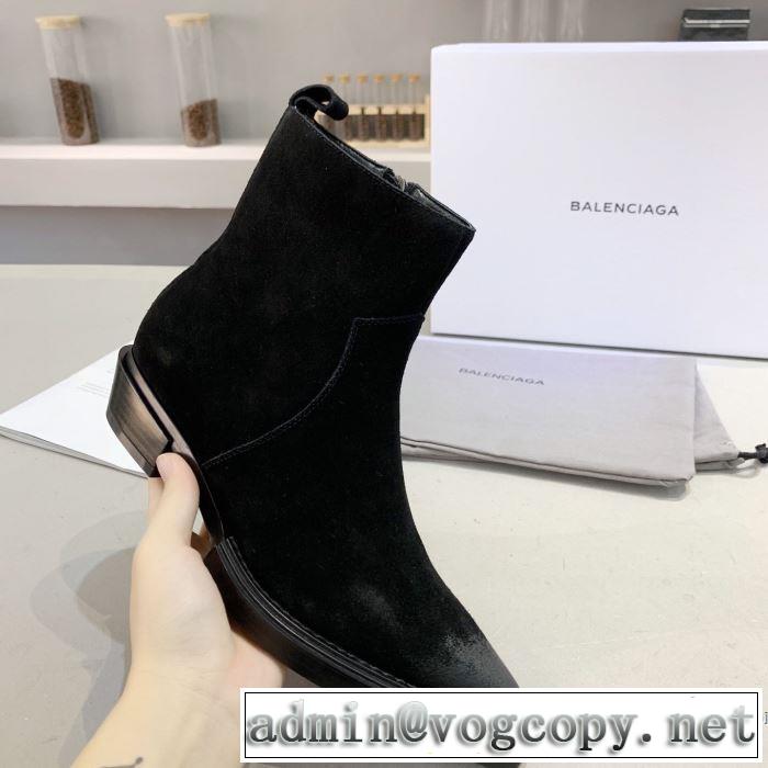 2019秋冬トレンド押さえておきたい 2色可選 レザーブーツ サイズのよさを感じる新作 バレンシアガ BALENCIAGA 人気ブランドの秋冬新色