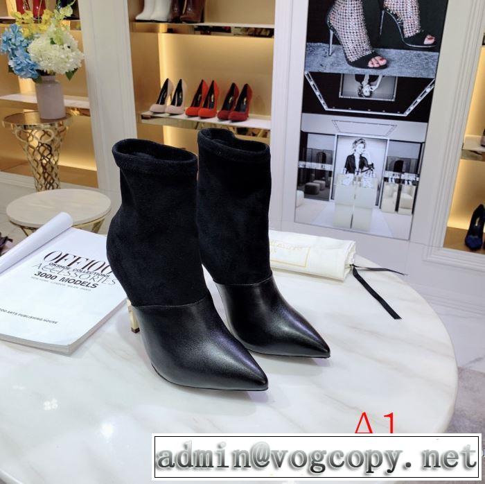 BALMAIN 多色可選 秋服コーデ2019年版 レザーブーツ 秋にはやる最新作を先取り バルマン  大胆なチェックの人気トレンド