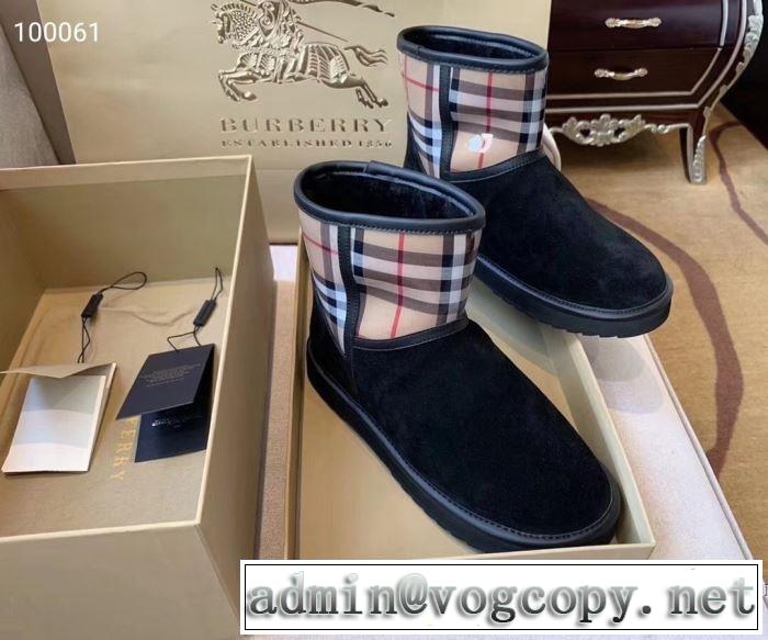 バーバリー カジュアルコーデオシャレ2色可選  BURBERRY 速報！2019年秋ファッショントレンド レザーブーツ 優しい色味がかわいい