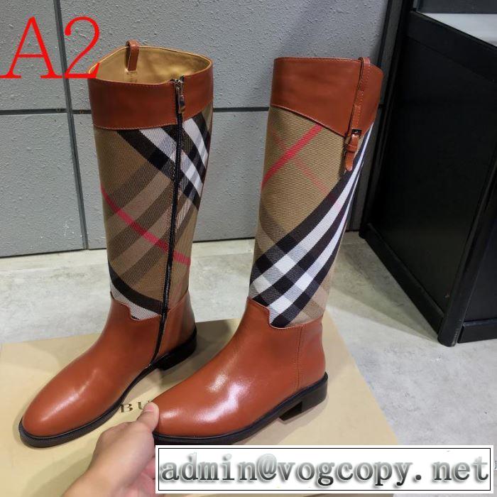 おしゃれさんはいち早く取り バーバリー2色可選 2019秋、イチオシ上品 BURBERRY レザーブーツ 新作アイテムが今年流