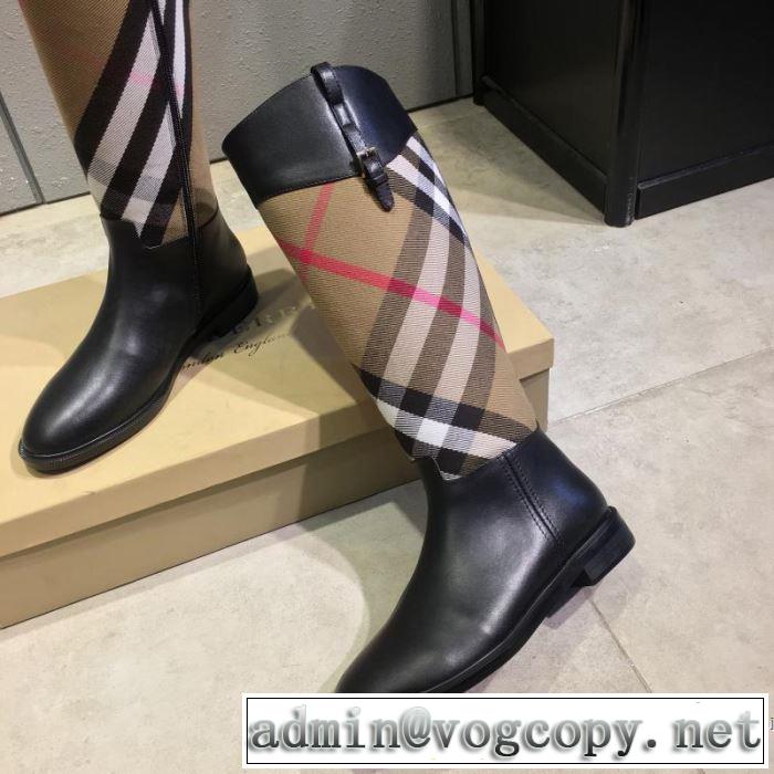 おしゃれさんはいち早く取り バーバリー2色可選 2019秋、イチオシ上品 BURBERRY レザーブーツ 新作アイテムが今年流