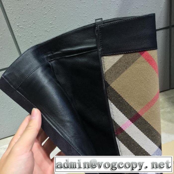 おしゃれさんはいち早く取り バーバリー2色可選 2019秋、イチオシ上品 BURBERRY レザーブーツ 新作アイテムが今年流
