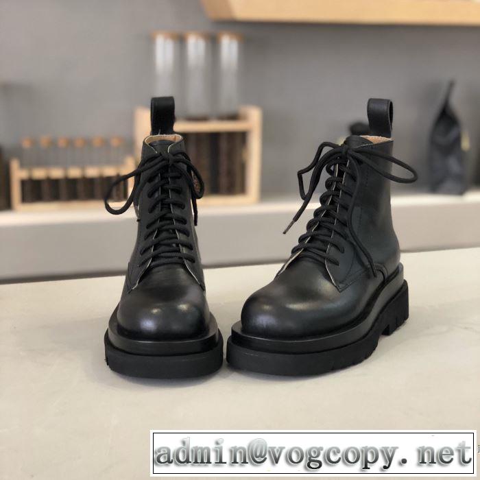 ボッテガ ヴェネタ トレンド入り確実最新コレクション3色可選  BOTTEGA VENETA 2019年秋冬に欠かせない レザーブーツ 今季トレンドをうまく取り