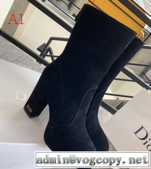 多色可選 秋にこれがはやりそう ディオール 2019秋冬トレンド押さえておきたい DIOR おしゃれに秋を迎えるために  レザーブーツ