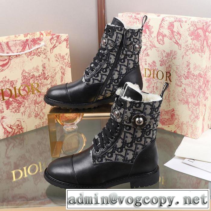 3色可選 秋冬もちろん主役級 ディオール DIOR 大人かわいい秋冬コーデを楽しみ レザーブーツ 2019秋のファッショントレンドはこれ