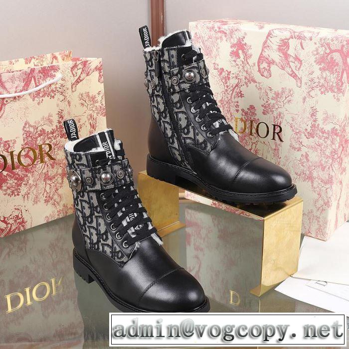 3色可選 秋冬もちろん主役級 ディオール DIOR 大人かわいい秋冬コーデを楽しみ レザーブーツ 2019秋のファッショントレンドはこれ