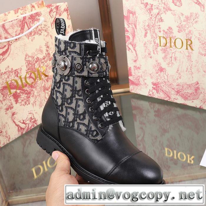 3色可選 秋冬もちろん主役級 ディオール DIOR 大人かわいい秋冬コーデを楽しみ レザーブーツ 2019秋のファッショントレンドはこれ