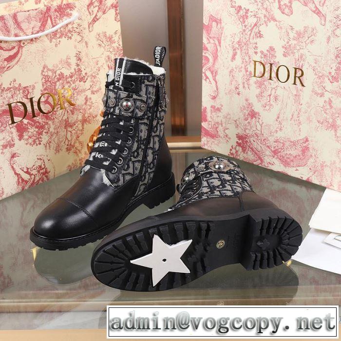 3色可選 秋冬もちろん主役級 ディオール DIOR 大人かわいい秋冬コーデを楽しみ レザーブーツ 2019秋のファッショントレンドはこれ