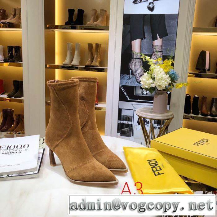 多色可選 FENDI 【最新】2019年秋冬のトレンド速報 レザーブーツ フェンディ  ファッショントレンドを早速チェック