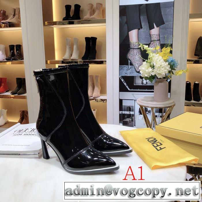 最高にCOOL秋冬新作 フェンディ多色可選  FENDI 2020秋冬流行ファション  レザーブーツ  シンプルに着こなしたい