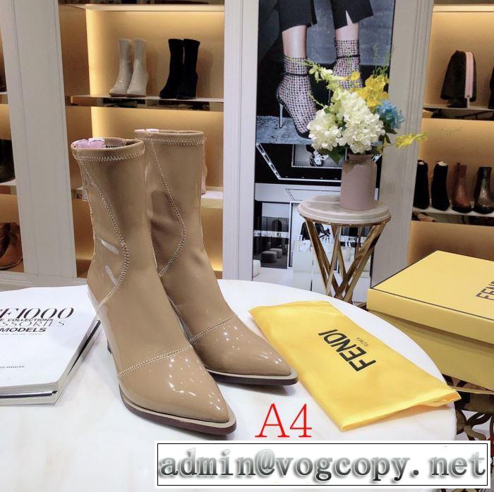 最高にCOOL秋冬新作 フェンディ多色可選  FENDI 2020秋冬流行ファション  レザーブーツ  シンプルに着こなしたい