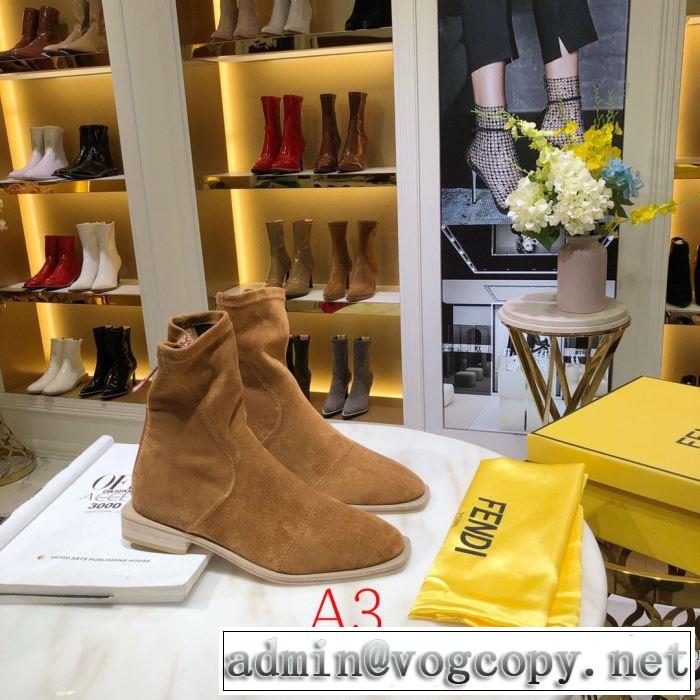 多色可選 最速2019秋冬トレンドブランド レザーブーツ 今年らしい新しい人気色 フェンディ FENDI 現在流行中のおすすめ人気