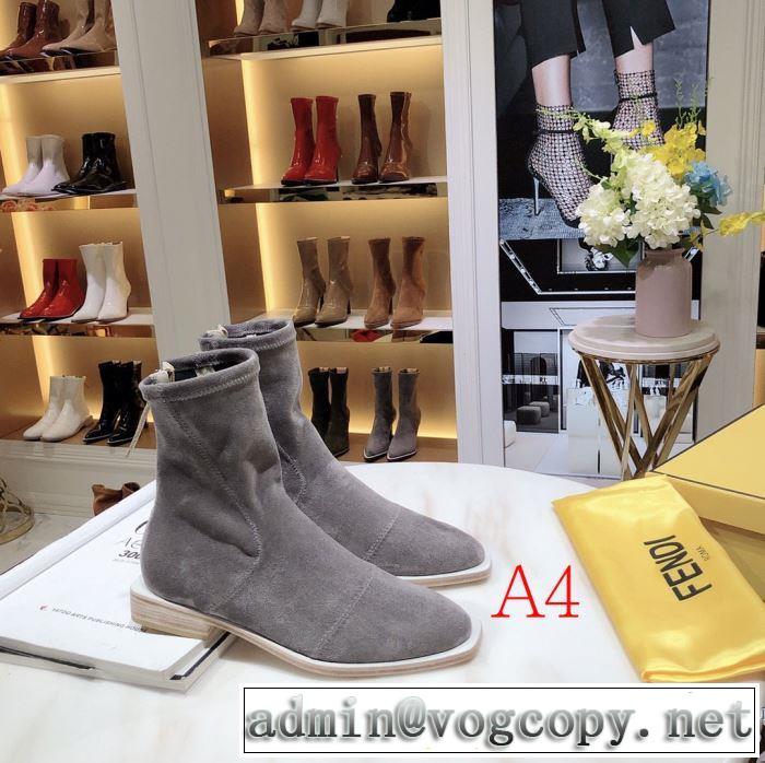 多色可選 最速2019秋冬トレンドブランド レザーブーツ 今年らしい新しい人気色 フェンディ FENDI 現在流行中のおすすめ人気
